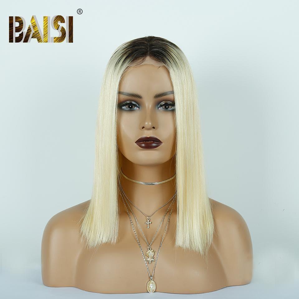 BAISI 4X4 Lace Closure Perruques #1B613 180% Densité Body Wave&Lisse