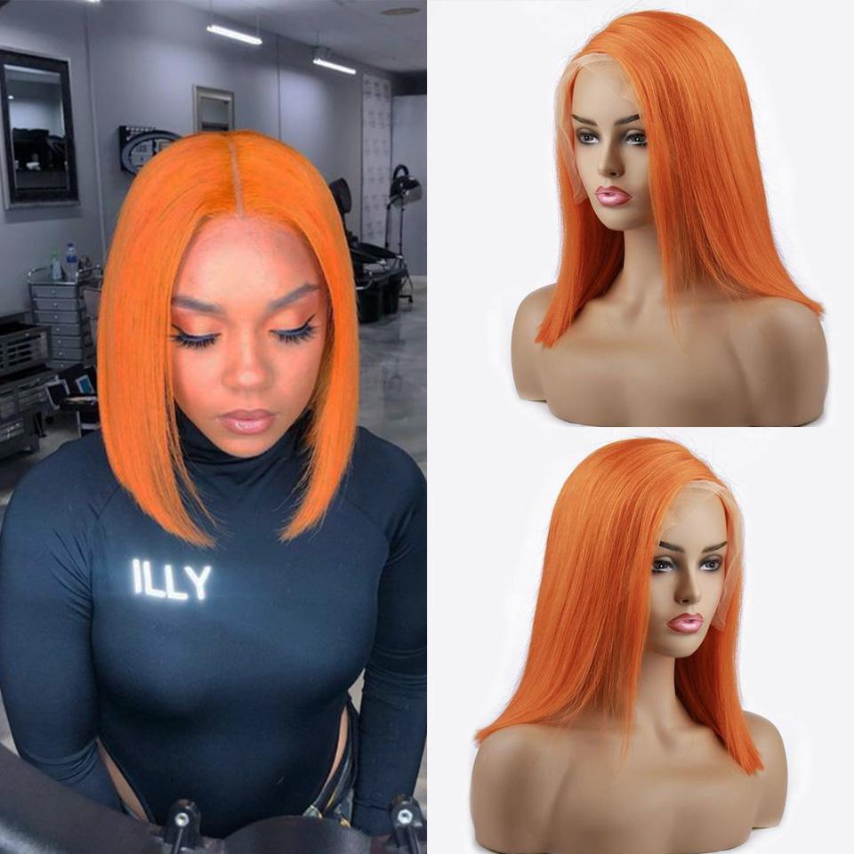 BAISI Perruque Carrée Coloréé Personnalisée En 100% Cheveux Naturels