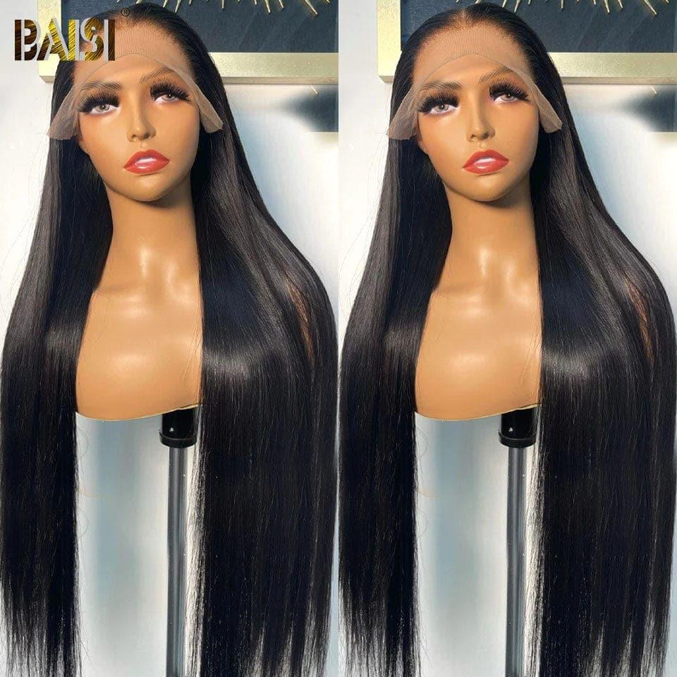 BAISI Acquista almeno 2 parrucche al prezzo di fabbrica fornitore 13X4 frontale parrucca troppo lunga Liscia in 100% capelli umani