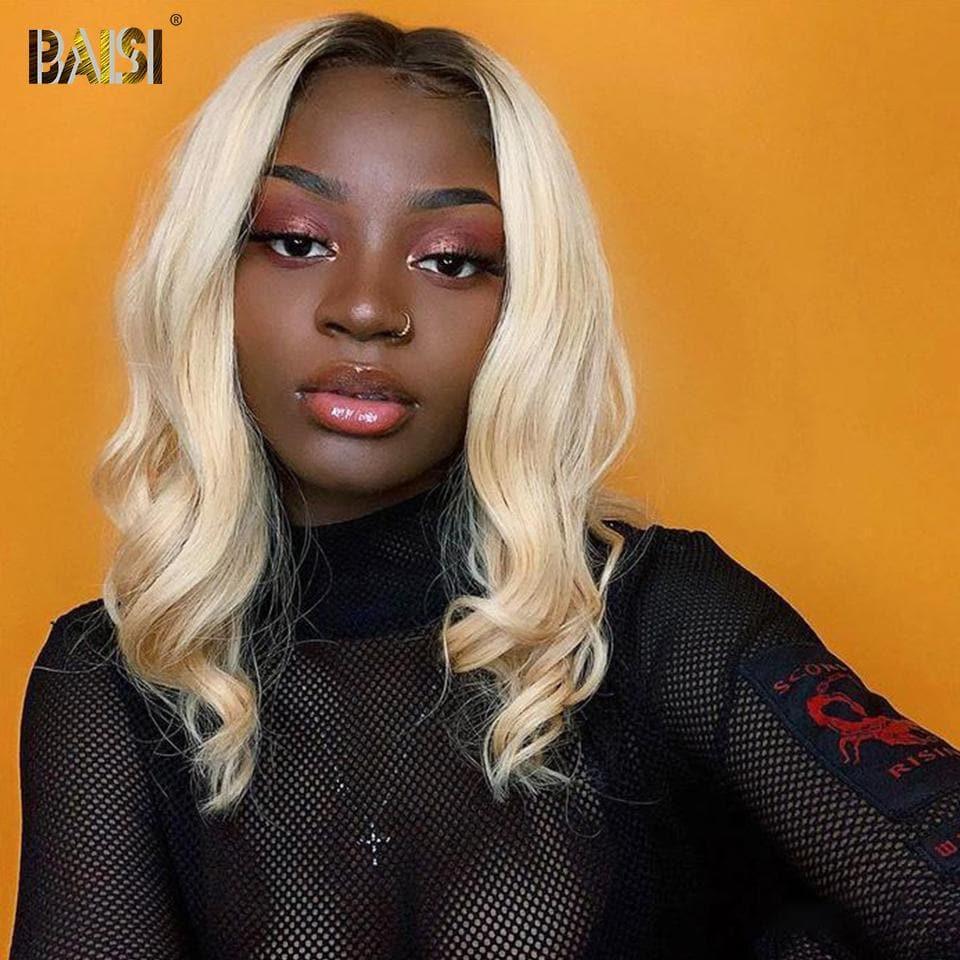 BAISI 4X4 Lace Closure Perruques #1B613 180% Densité Body Wave&Lisse