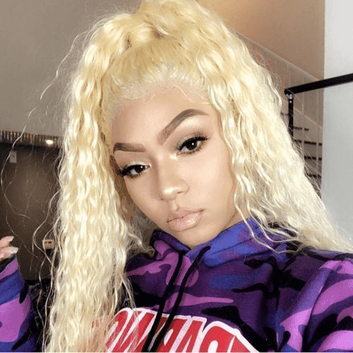 BAISI Perruque Personnalisée Blonde 613# Bouclée Deep Wave Peruque De Haute Qualité, Livraison Gratuite