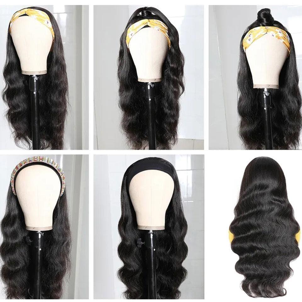 BAISI Perruque Bandeau Ondulée Body Wave Fabriquée A La Machine