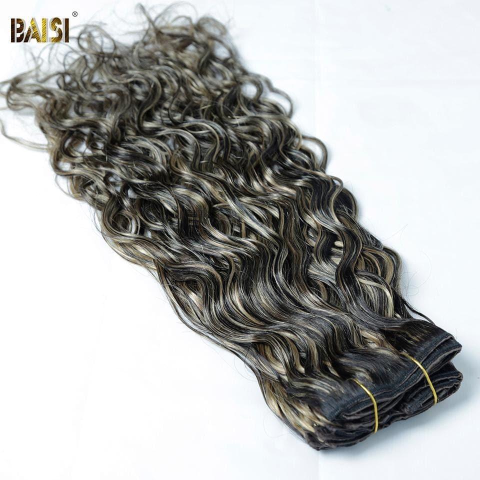 BAISI Extensões de clip T1B#4-#27 Body Wave em 100% cabelo humano 8 peças e 120 g por lote