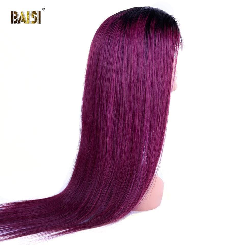 BAISI Perruque Lisse Rose Fushia