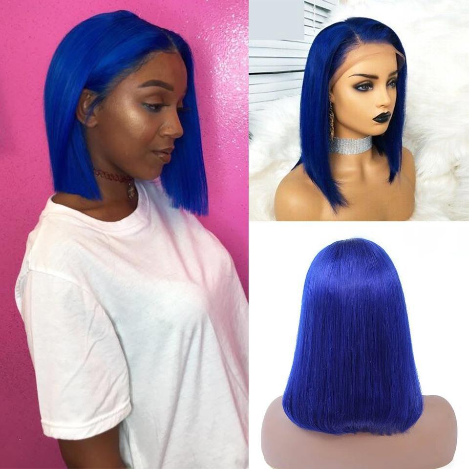 BAISI Perruque Carrée Coloréé Personnalisée En 100% Cheveux Naturels