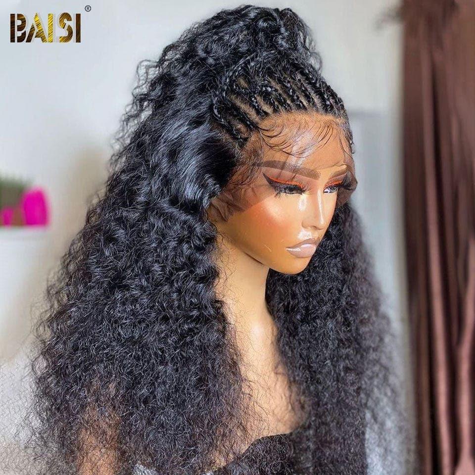 BAISI Compre 2 perucas no mínimo ao preço de fábrica do fornecedor em França, IVA 0€; chegada em 48H, peruca Curly Lace Frontal 13x6 em 100% Raw Hair