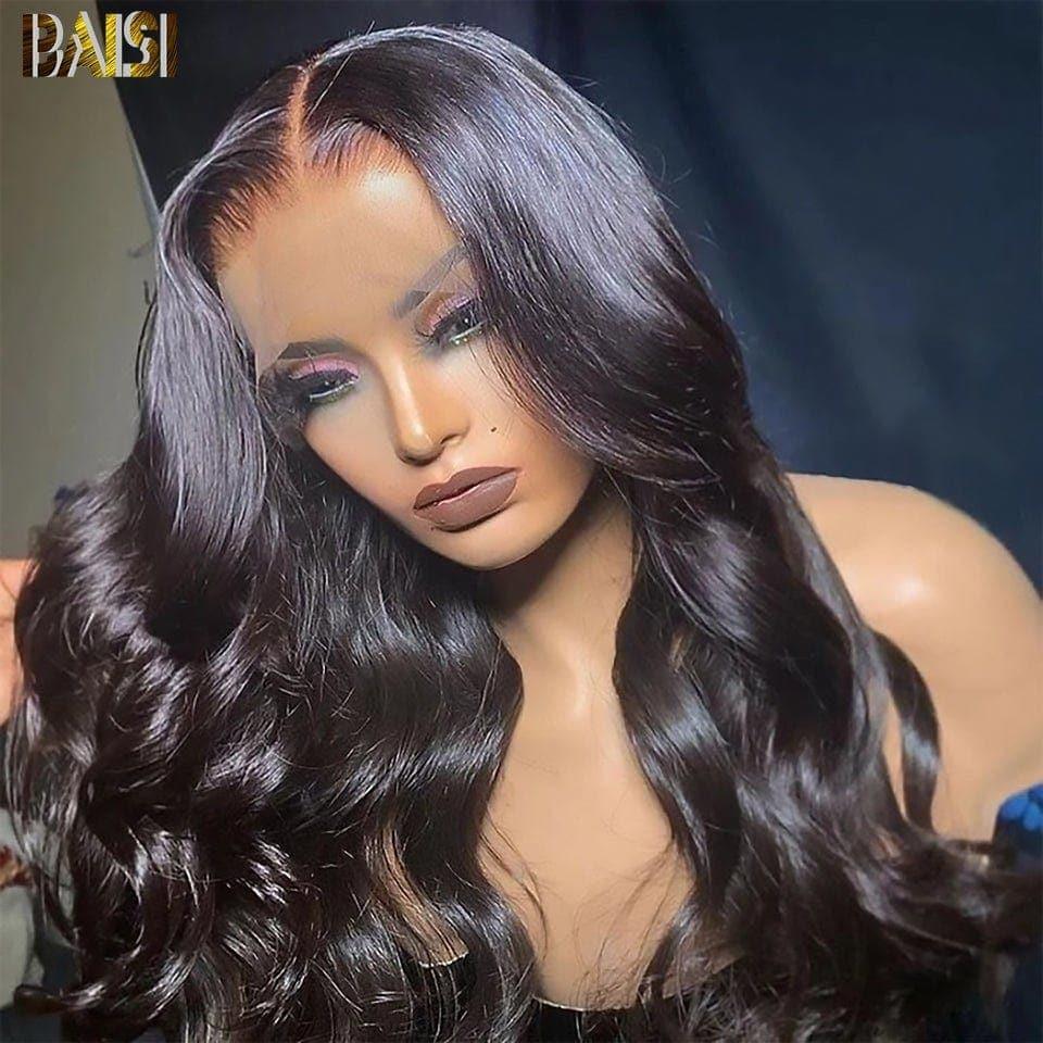BAISI HD Lace Frontal Perruque Body Wave en Cheveux Humains Avec Les Baby Hair Trop Naturelle