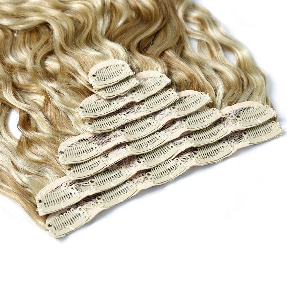 BAISI Extensions À Clips P#8-#613 Body Wave En 100% Cheveux Humains 8 Pièces et 120G Par Lot