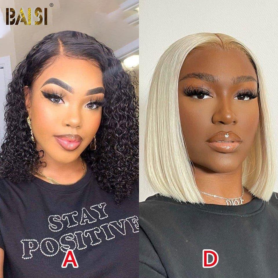 BAISI un lisse 76€ 4x4 lace closure 10 pouces ou Quatre Perruques Conbinée 319€