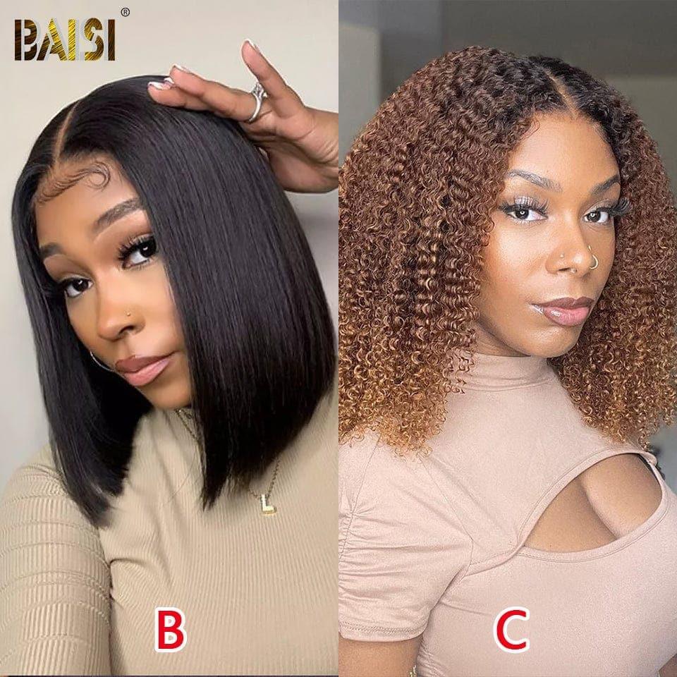 BAISI un lisse 76€ 4x4 lace closure 10 pouces ou Quatre Perruques Conbinée 319€