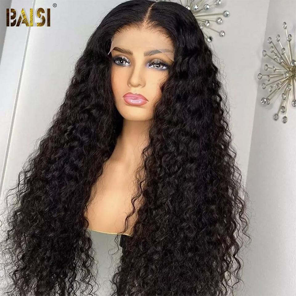BAISI Partie Long 5*5 Closure Perruque 200% densité En 100% Cheveux Humains