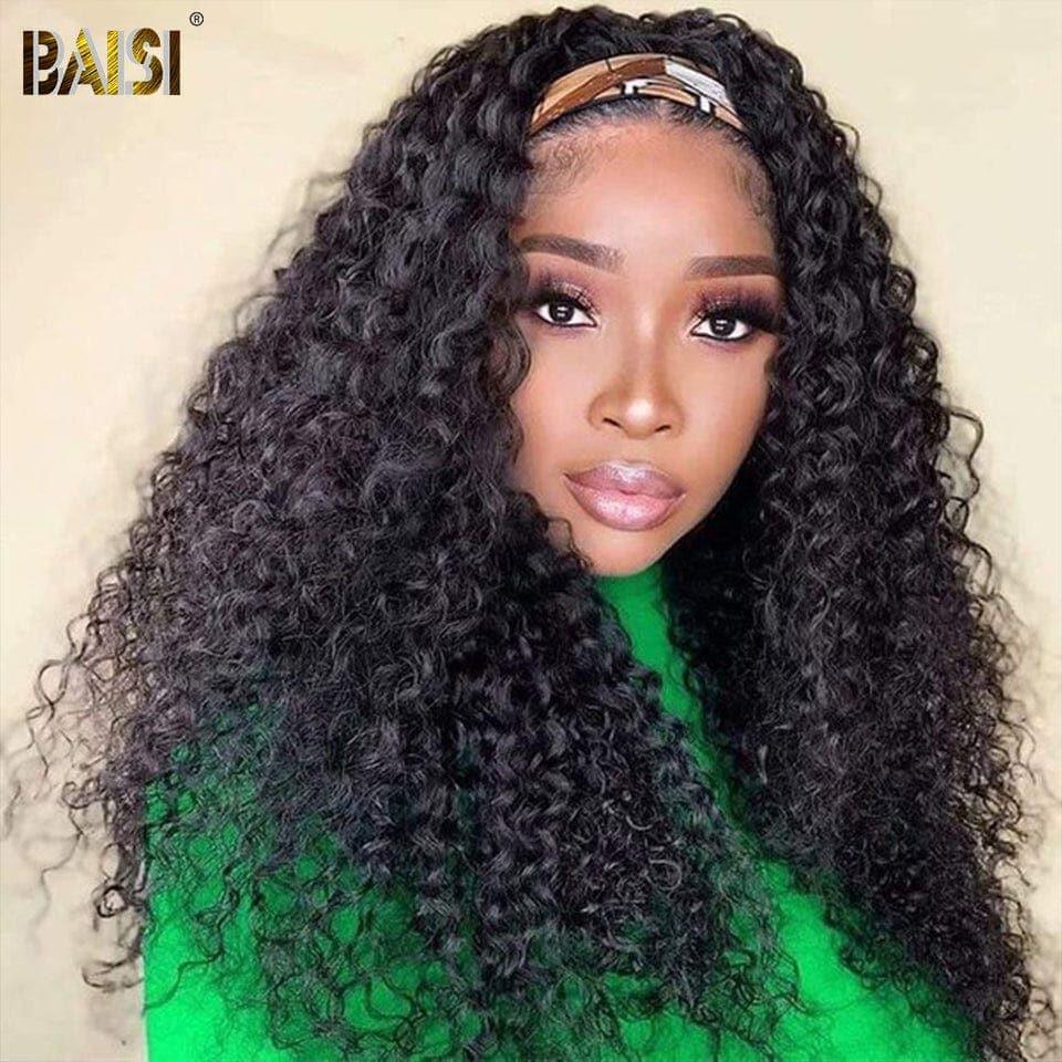 BAISI Perruque Bandeau Frisée Curly Fabriquée A La Machine 12 pouce 89€ 100% Cheveux humains