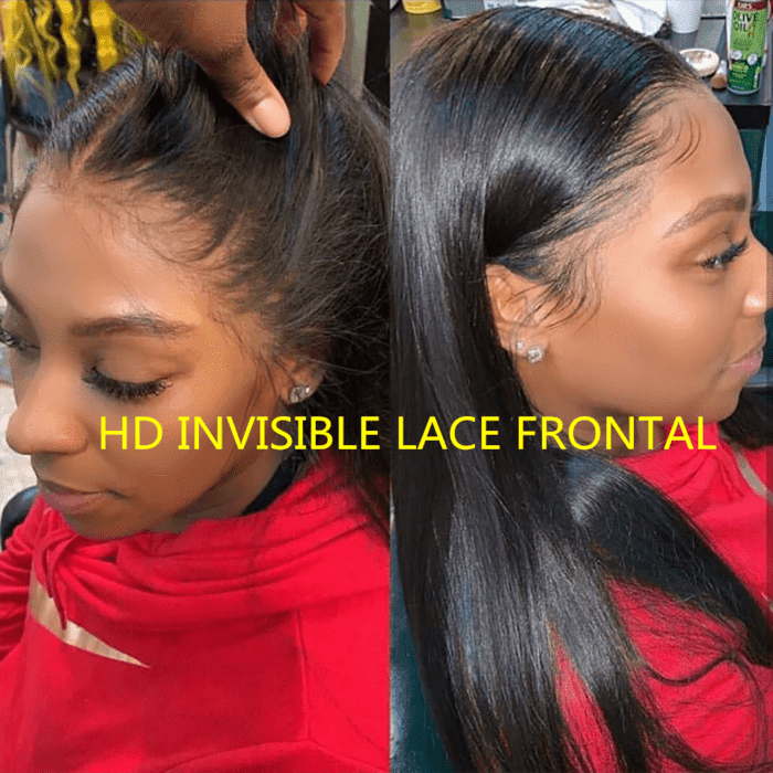 BAISI 13*4 HD Frontal Closure Perruque En Cheveux Humains