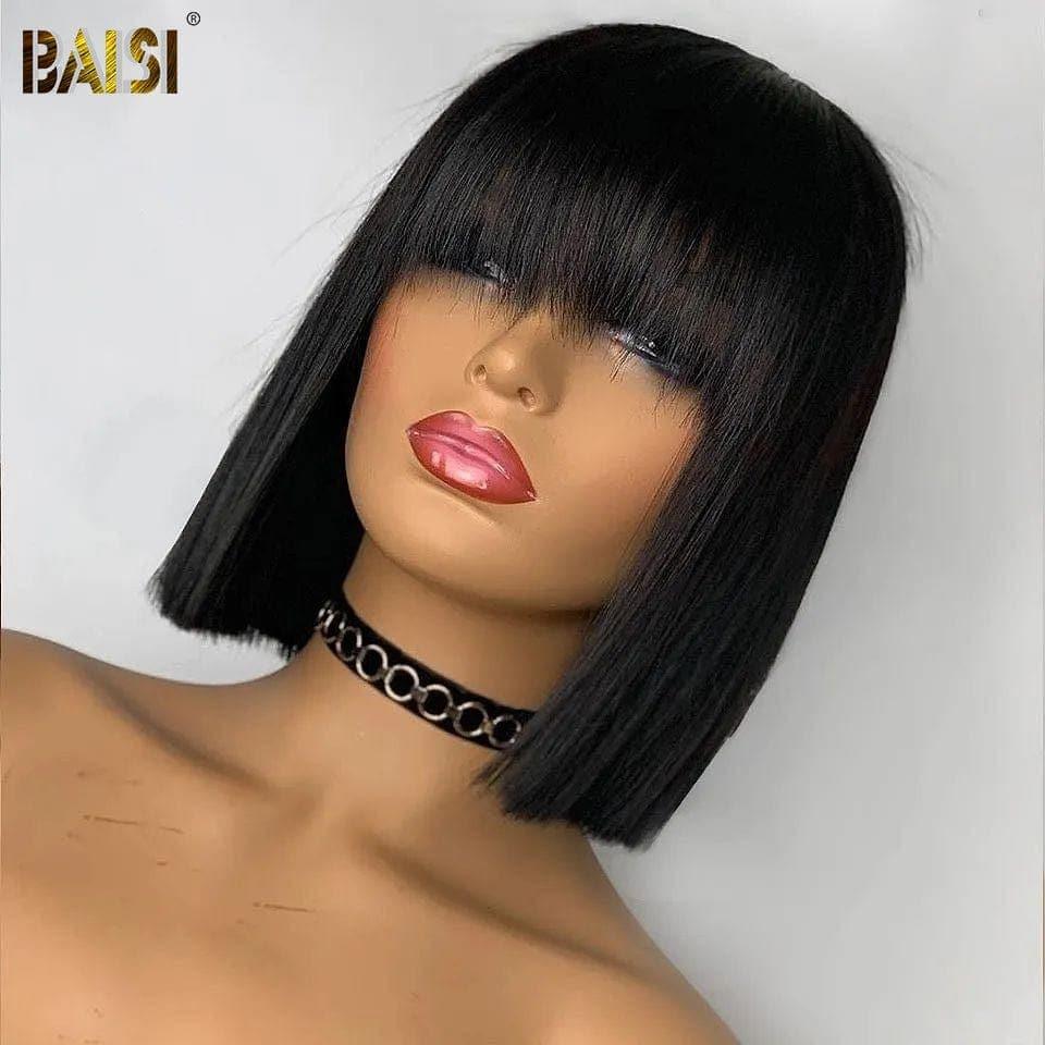 BAISI Achetez 2 perruques minimum au prix d'usine fournisseur AVEC FRANGE Perruques de Luxe 100% Vietnam Hair SDD BONE STRAIGHT A1 cheveux double drawn 15A (Pas besoins de code)