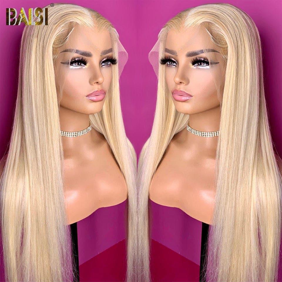 BAISI Acquista almeno 2 parrucche al prezzo di fabbrica fornitore 13X4 Frontal Parrucca Liscia Bionda 613# In 100% Capelli Umani Veri (Nessun Codice Necessario)