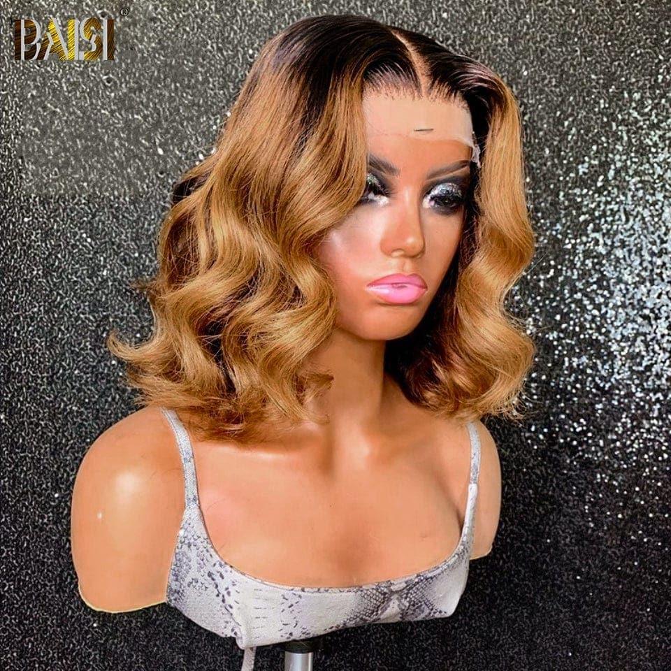 BAISI SUNSHINE B 13x4 lace frontal perruque loose wave en couleur #1B#33