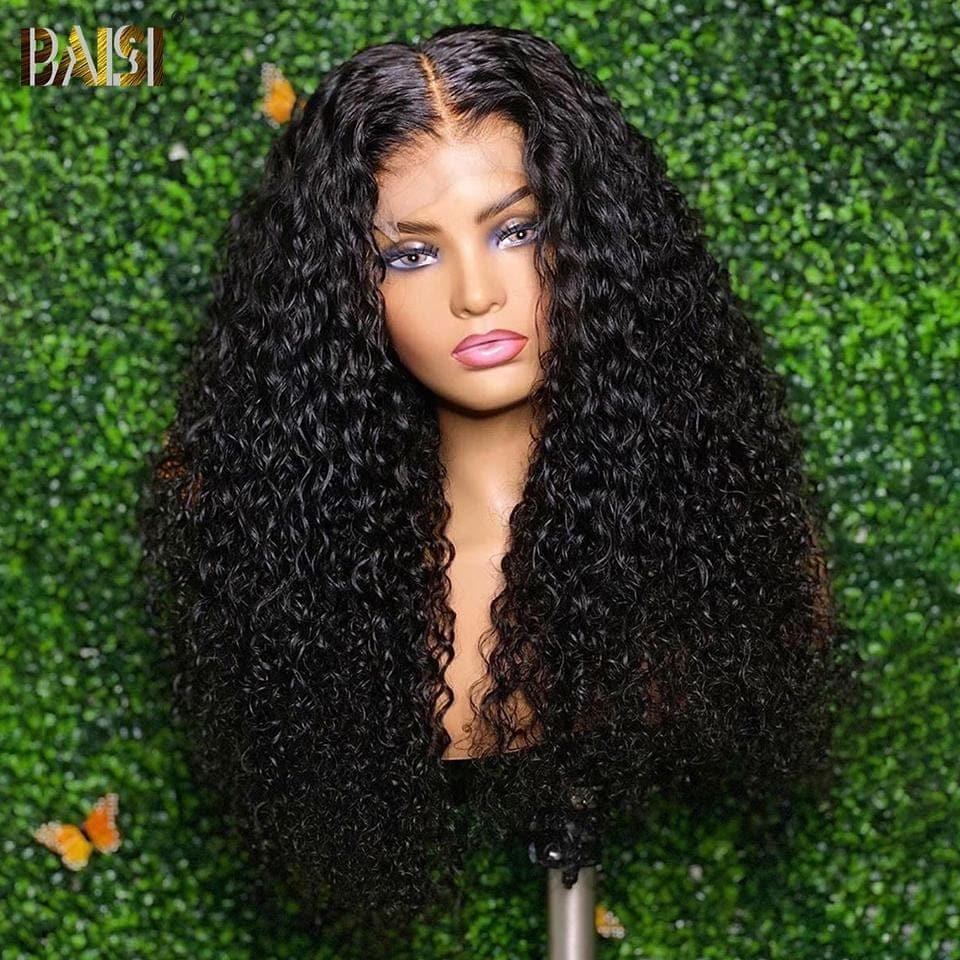 BAISI PROMO DE BLACK FRIDAY 4x4 Closure Peruca em cabelo humano para mulheres negras
