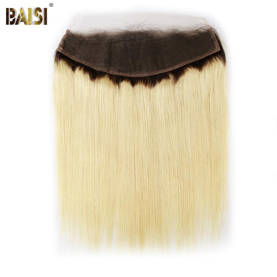 BAISI 10A 100% Cheveux Humains 1B/613# Eurasiens Lisses Blondes Mèche En Lot Avec Frontal