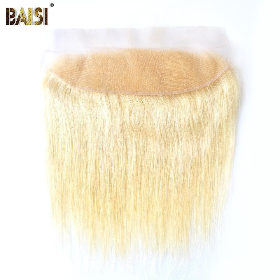 BAISI 10A 100% Cheveux Humains 613# Eurasiens Lisses Blondes Mèche En Lot Avec Frontal