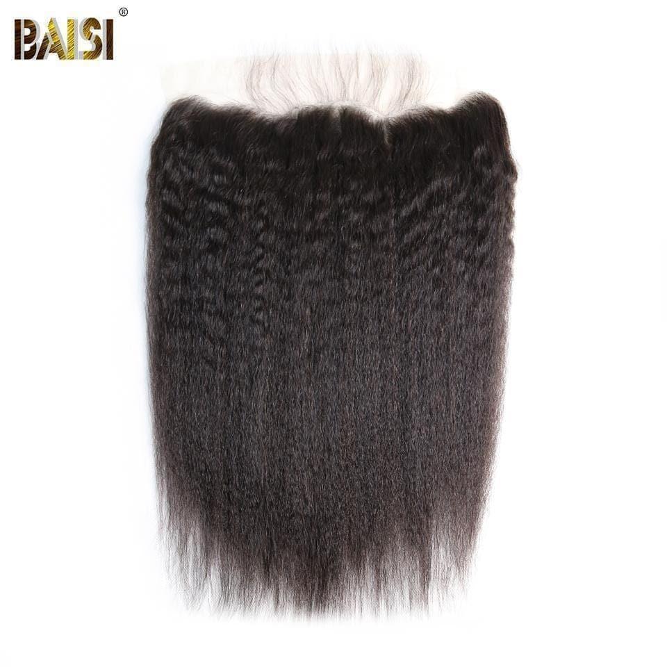 BAISI 10A Lace Frontal En 100% Cheveux Vierges Kinky Straight 13x4