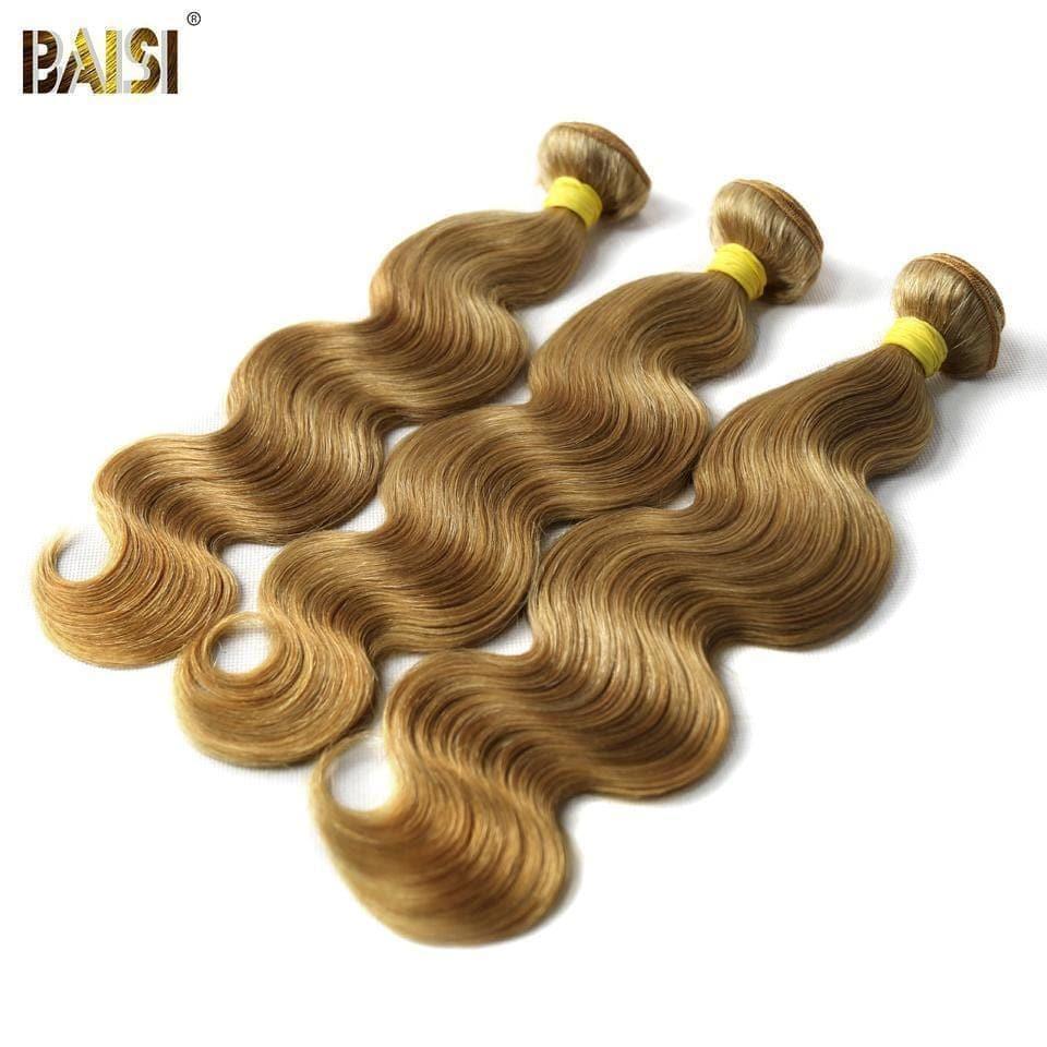 BAISI 12A Trama Mecha 27# em 100% Cabelo Humano Body Wave