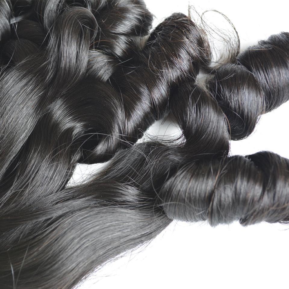BAISI 10A Tissage Brésilien Cheveux Vierges Funmi Cheveux Bouclé Bouncy Curl