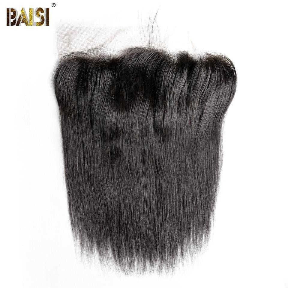 BAISI 10A Lace Frontal Straight Lisse 13*4/13*6 ,Dentelle Brune/Dentelle Transparente