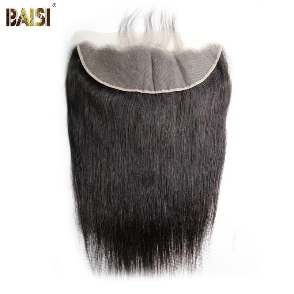 BAISI 10A Lace Frontal Straight Lisse 13*4/13*6 ,Dentelle Brune/Dentelle Transparente