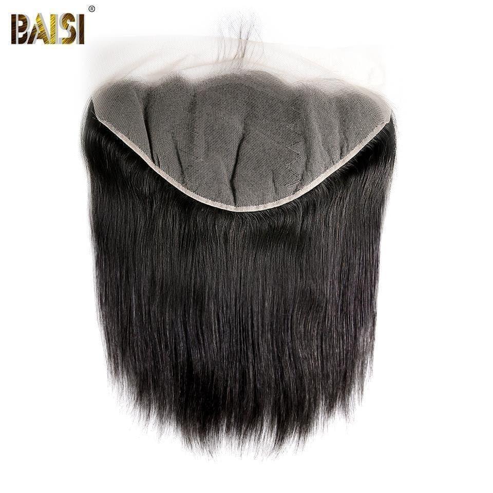 BAISI 10A Lace Frontal Straight Lisse 13*4/13*6 ,Dentelle Brune/Dentelle Transparente