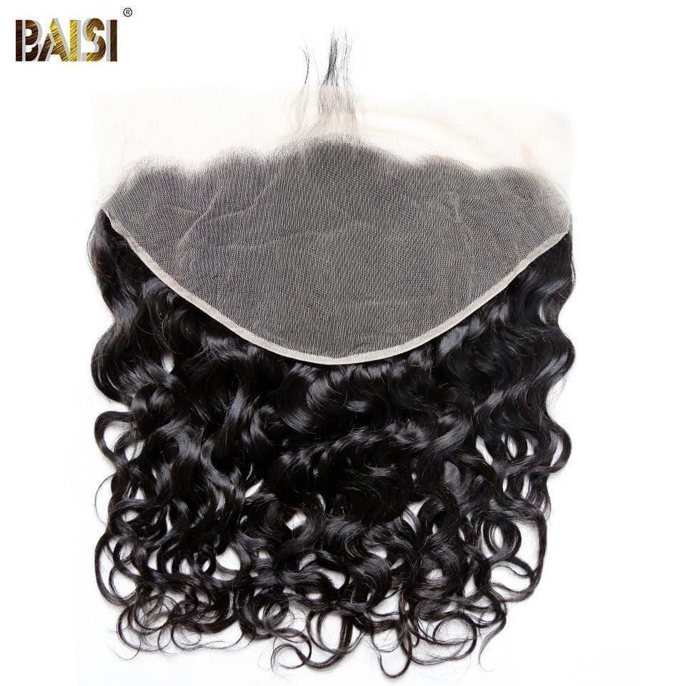 BAISI 10A Lace Frontal Water Wave Ondulé 13*4/13*6 ,Dentelle Brune/Dentelle Transparente