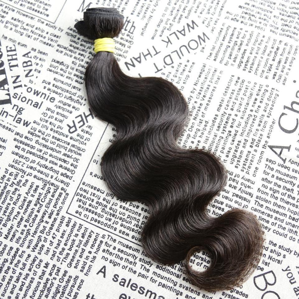 BAISI 6PCS Échantillon De Chevelure En Textures Différentes ,25-30g/pièce En 14 Pouces 100% Cheveux Humains, Livraison Gatuite