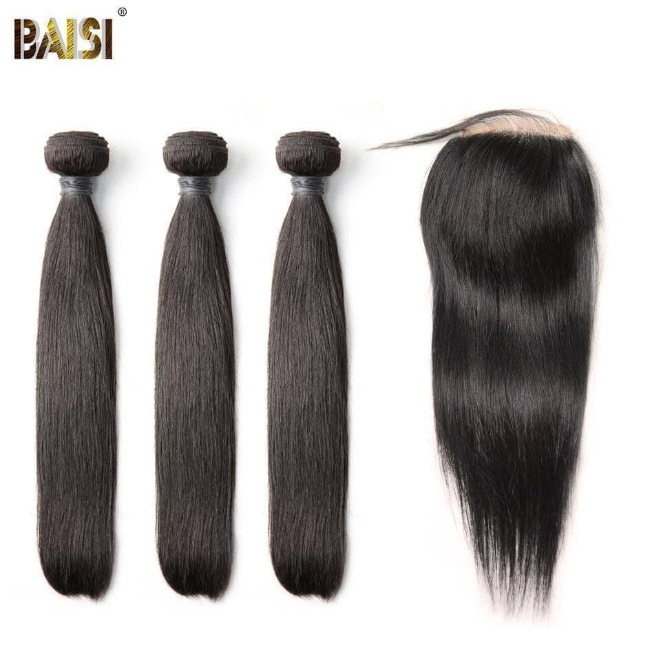 BAISI 10A Tissage Avec Closure/Frontal En Grand Solde Lisse