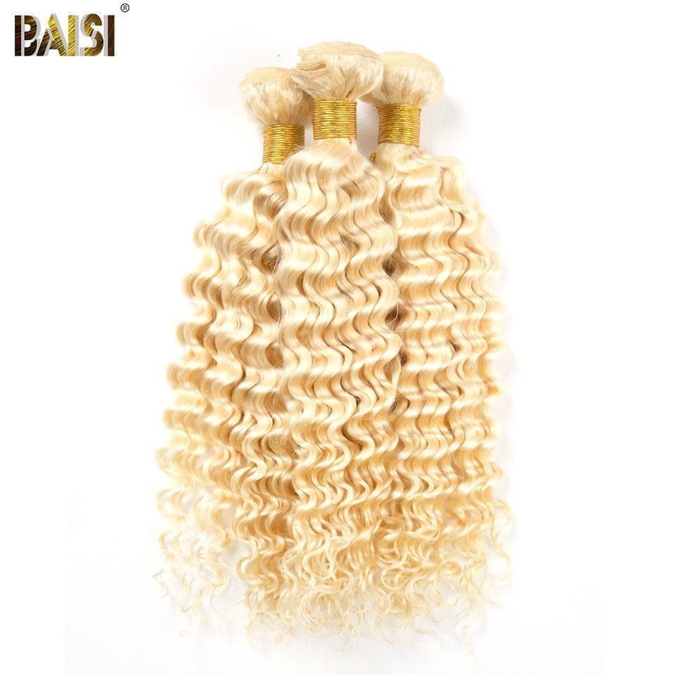 BAISI 12A Tissage Mèche 613# En 100% Cheveux Humains Deep Wave