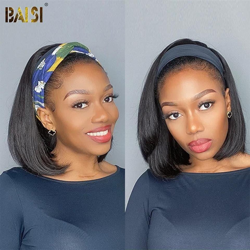 BAISI Perruque Bandeau Lisse Fabriquée A La Machine