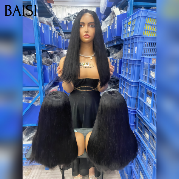 13x4 lace frontal Perruque Lisse 10 pouce raw hair 69€ NOIR 100% bonne qualité en 100% Cheveux Humains