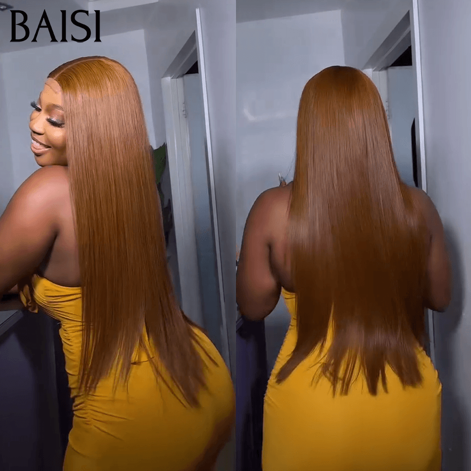 BAISI 100% vietnam Hair 5x5 HD lace ondulé 22 pouce 249€ 300% densité 100% Bonne Qualité ou 2x6 Lace SDD lisse en couleur Marron 20 Pouces  100% Cheveux Humains