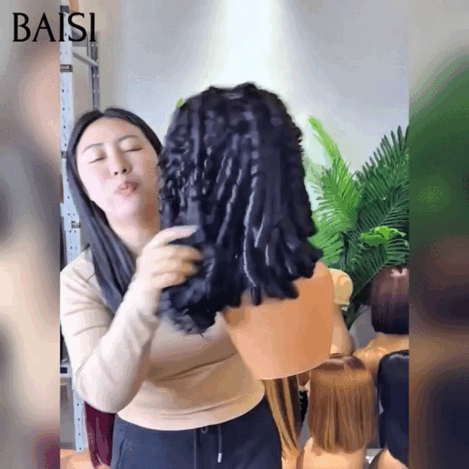 BAISI Perruque nouveau produit Moitié prix 13x4 lace frontal egg wave 100% Comme la video 100% cheveux humains