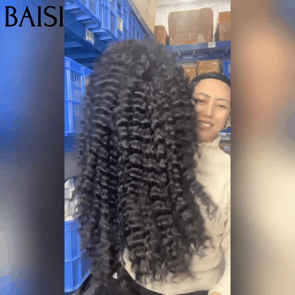 BAISI 13X4 Parrucche di Lusso Ricce 20 pollici o Lisce 18 pollici A1 Realizzate con capelli double drawn vergini vietnamiti Hair 250% densità oltre 20 anni di utilizzo VIP100
