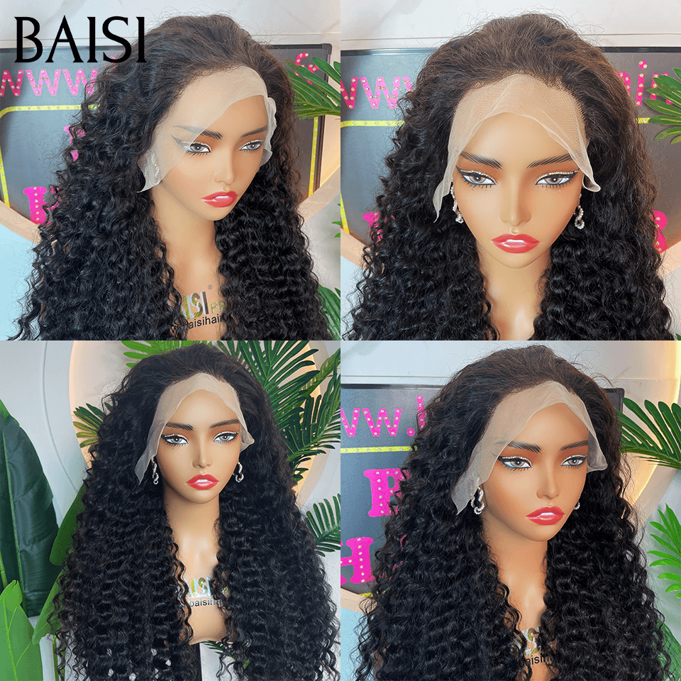 BAISI 13X4 Parrucche di Lusso Ricce 20 pollici o Lisce 18 pollici A1 Realizzate con capelli double drawn vergini vietnamiti Hair 250% densità oltre 20 anni di utilizzo VIP100