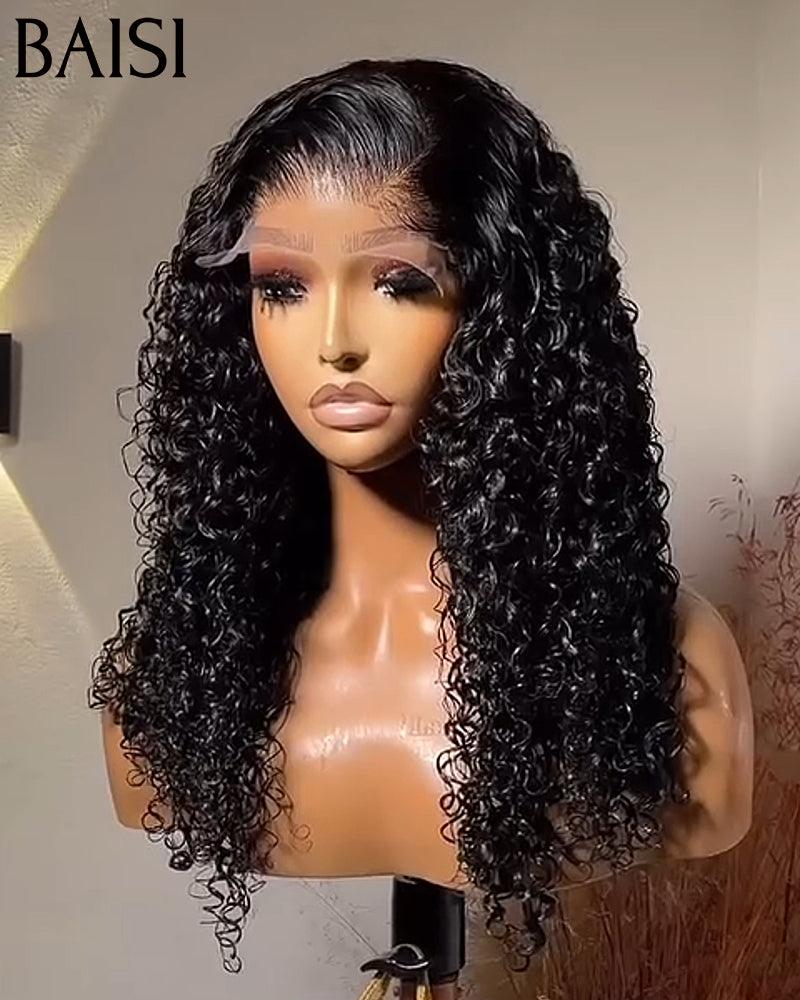 BAISI 4 BOB Parrucche in veri capelli umani a ciocche indiane brasiliane di buona qualità A 289 Euro o T part lace 18 pollici 149 euro ricci afro 250% densità FR38