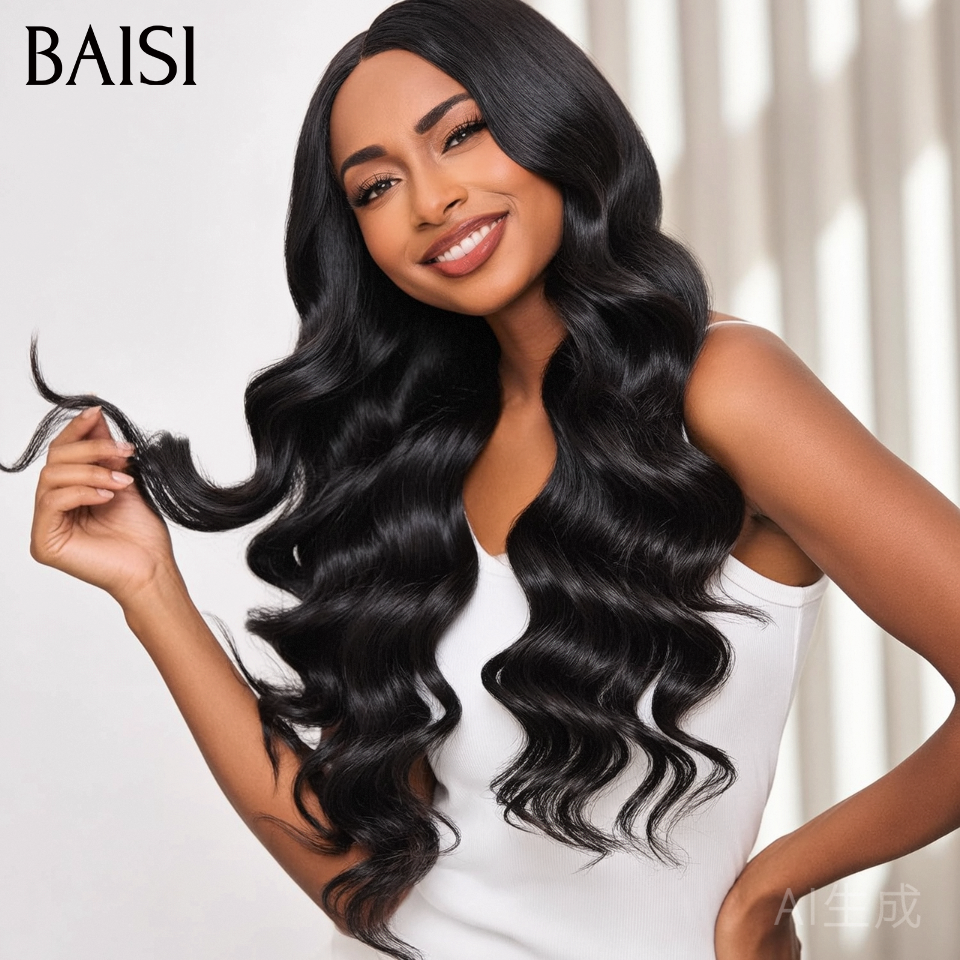 BAISI Acquista almeno 2 parrucche al prezzo di fabbrica fornitore 13X4 frontale parrucca troppo lunga Body wave in 100% capelli umani