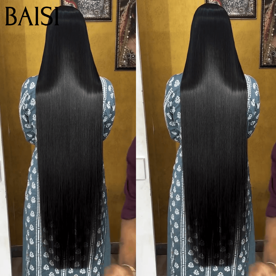 BAISI Perruques de Luxe 2x6 Lace SDD Bone straight Perruque Lisse En 100% Cheveux Humains Vietnam Hair 300% densité plus de 20 ans d' utilisations