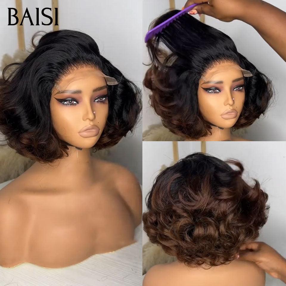 BAISI PROMOTION Perruque 4X4  bob 1BT4# Moitié Prix 85€  100% Cheveux Humains MP50