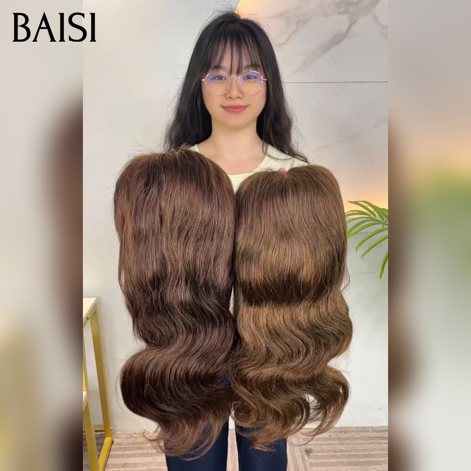 2 perruques 130€ 13x4 lace frontal Perruque Body wave BOB 14 Pouces en couleur Marron en 100% Cheveux Humains