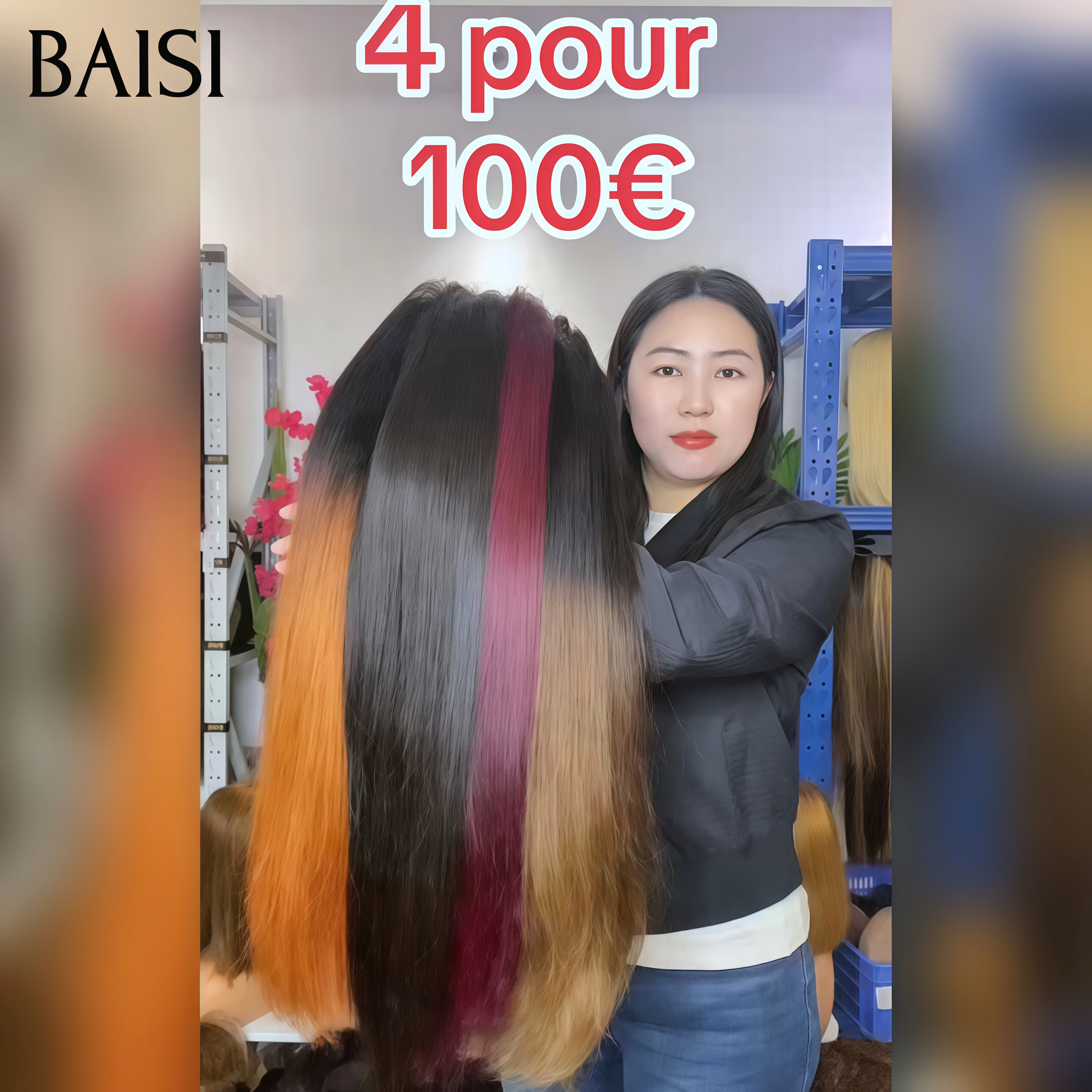 Prix en Gros 1B4# Marron 100€ 18 pouces ou  140€ 24 pouce pour revendre cheveux naturels stock limité 100% raw hair cheveux humains