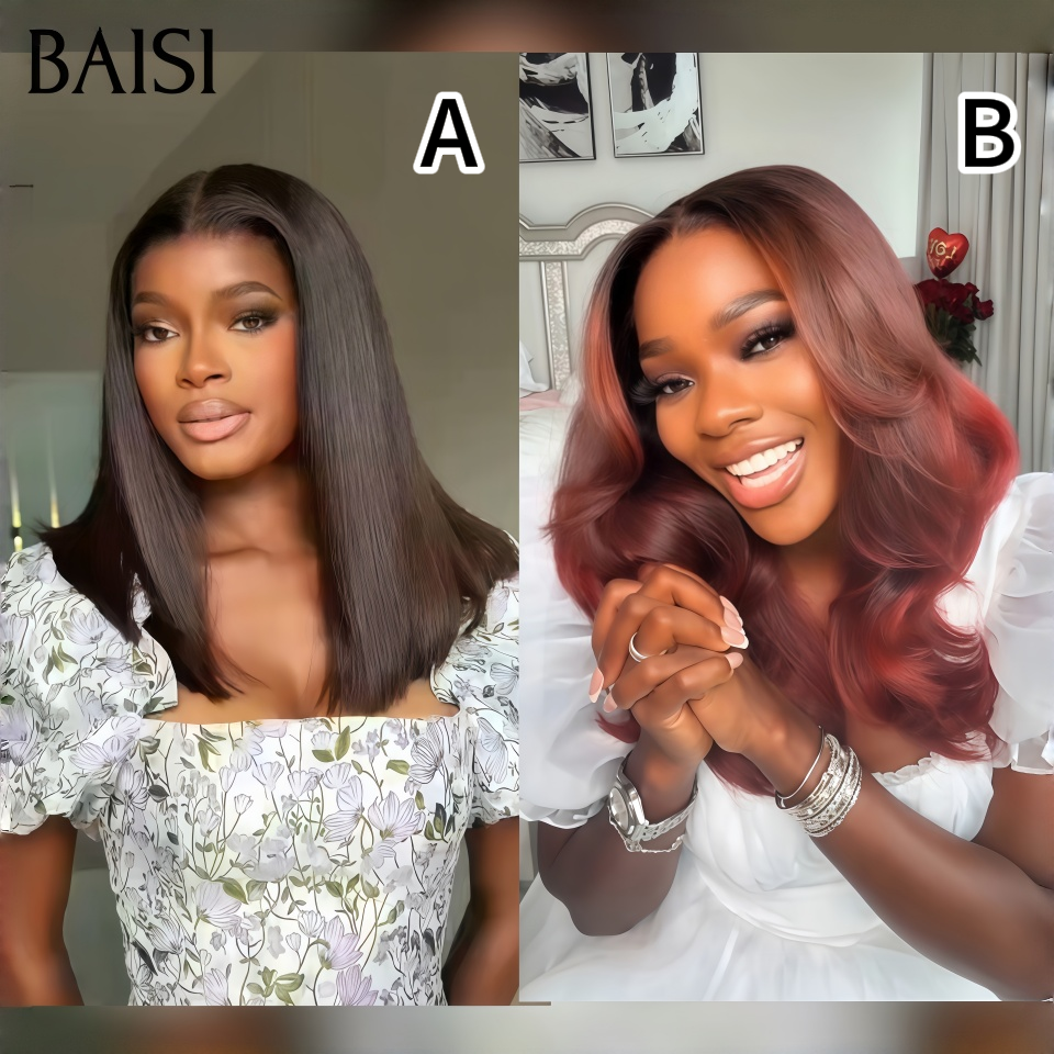 Perruque modèle A à la mode et en promotion aujourd"hui 89€ ne ratez pas notre offre 13x4 frontal Lace Perruque 14 Pouces raw hair lisse bob