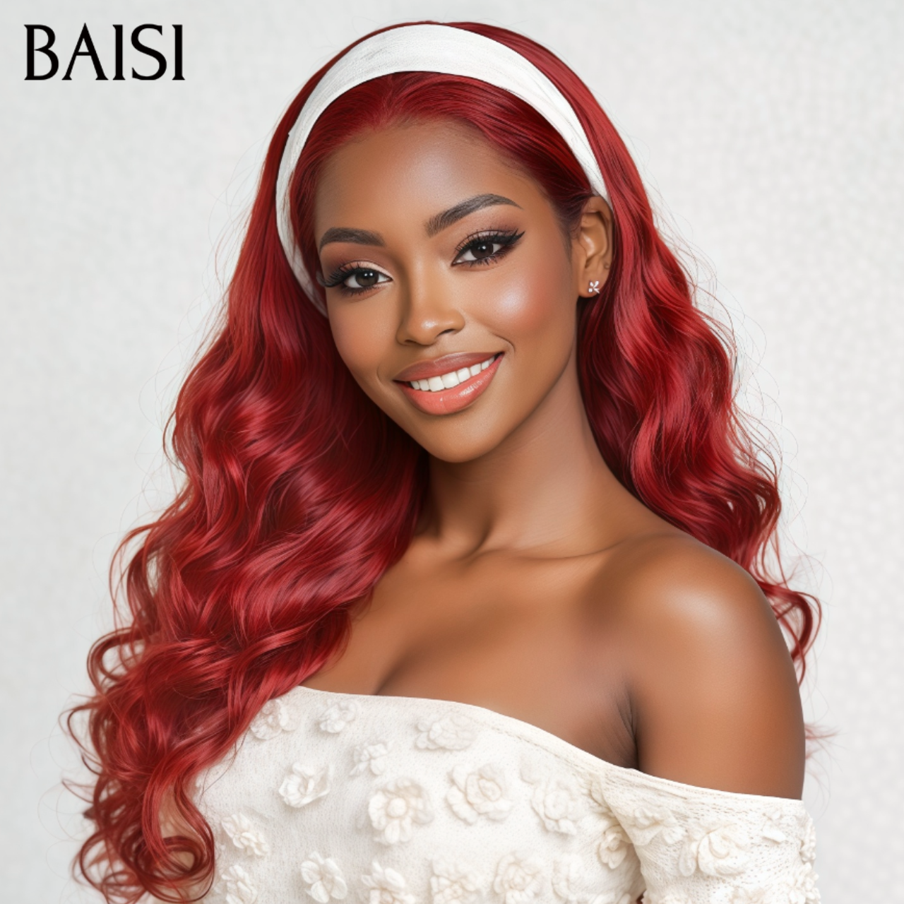 BAISI 13X4 parrucca liscia mista miele o Body Wave + regalo in colore rosso o bordeaux a metà prezzo in 100% capelli umani MP50