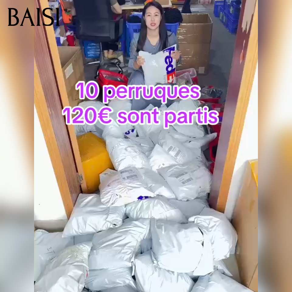 Usine grossiste 2 perruques 120€ vrais cheveux raw hair Noir + Marron 12 pouces 13*4 lace frontale  deep wave et curly Confortable à porter Aéré sans être chaud en 100% Cheveux Humains
