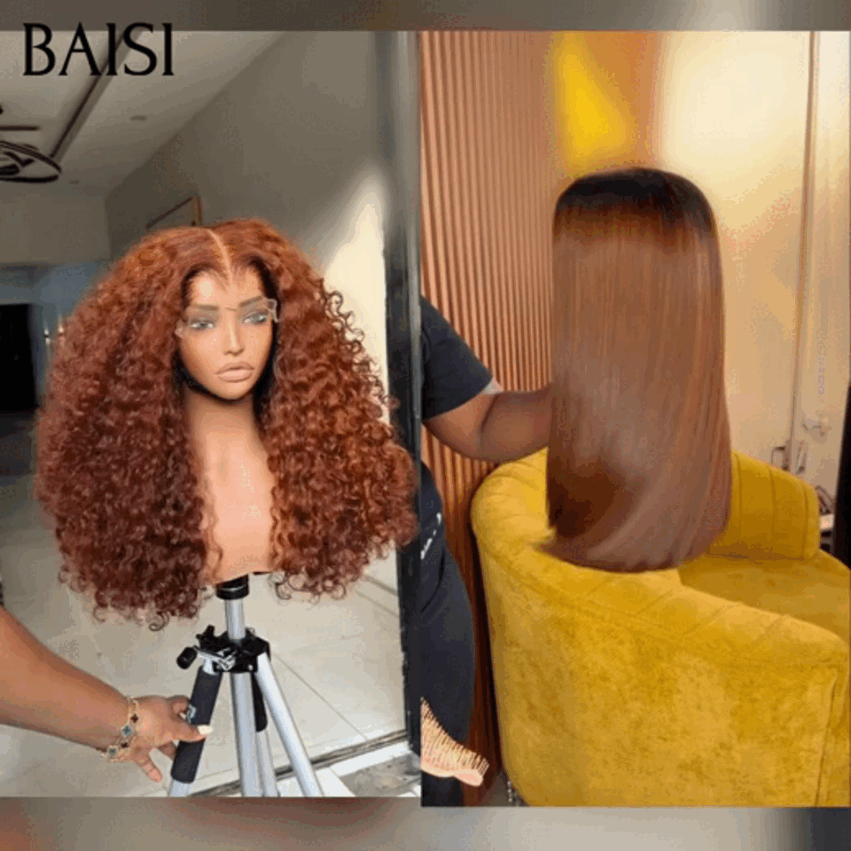 BAISI Perruque 13x4 Lace frontal Curly Raw Hair 20 pouce 129€ ou 2x6 Lace closure Lisse Vietnam Hair 20 pouce 259€ en 100% Cheveux Humains