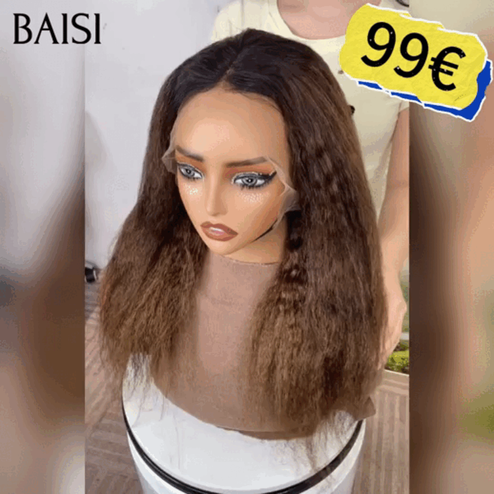 Pour revendre 13x4 lace frontal kinky straight Marron 1BT4# 18 Pouces Raw Hair 99€ en 100% vrais cheveux humains